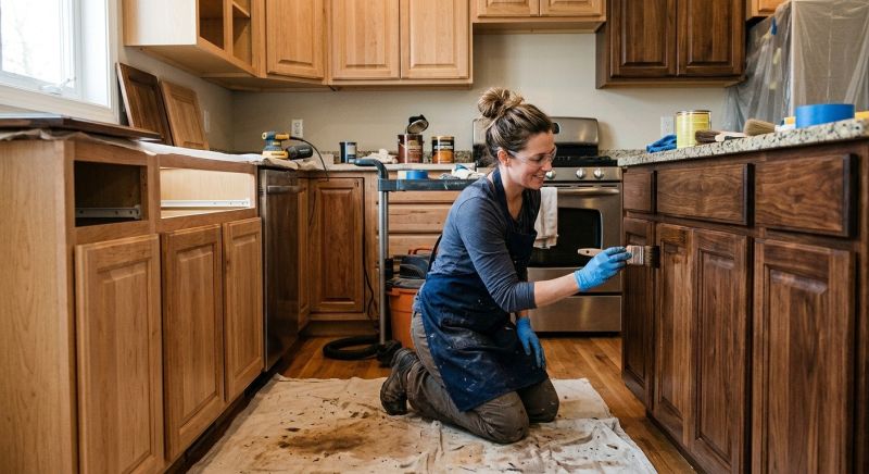 Wood Cabinet Refinishing in Cincinnati, OH